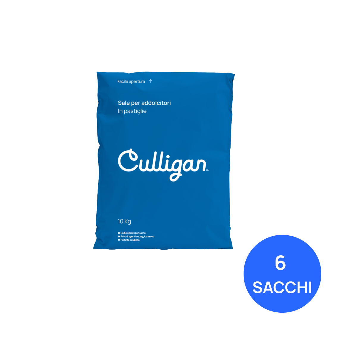 Sale in pastiglie 10 kg - 6 sacchi