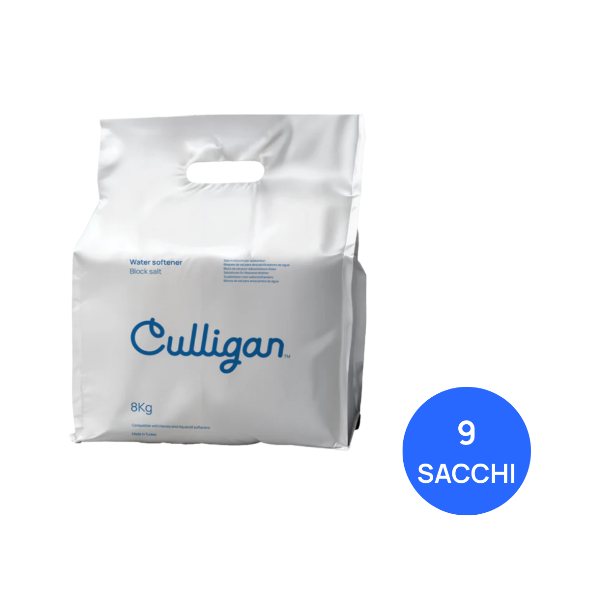 Sale in blocchi 8 kg - 9 sacchi
