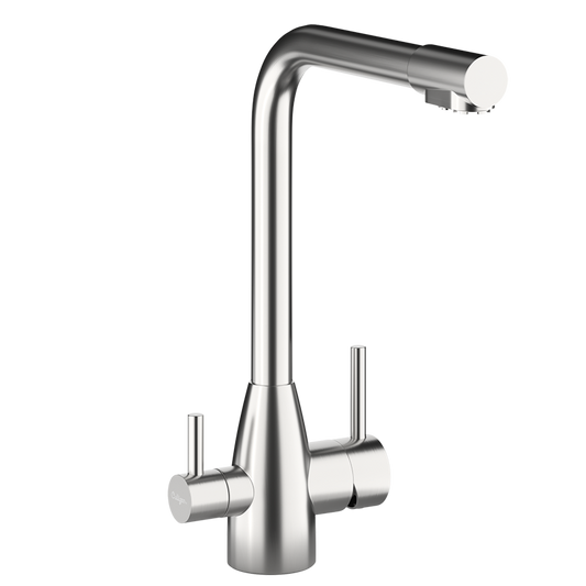 Culligan QX3 rubinetto miscelatore a 3 vie in acciaio inox canna angolare